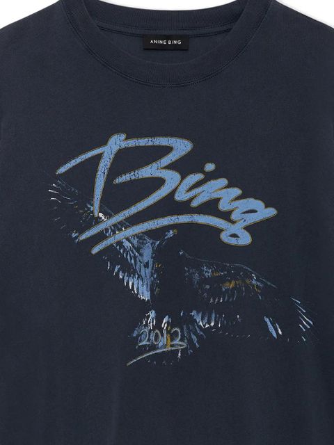 ANINE BING printed T-shirt - Black