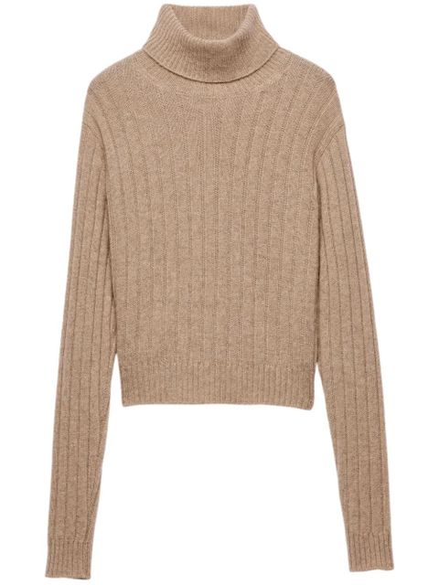 Prada Re-Cashmere turtleneck sweater - Neutrals - zdjęcie produktu nr 1