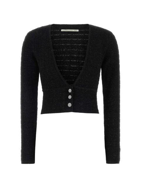 Alessandra Rich buttoned cardigan - Black - zdjęcie produktu nr 1