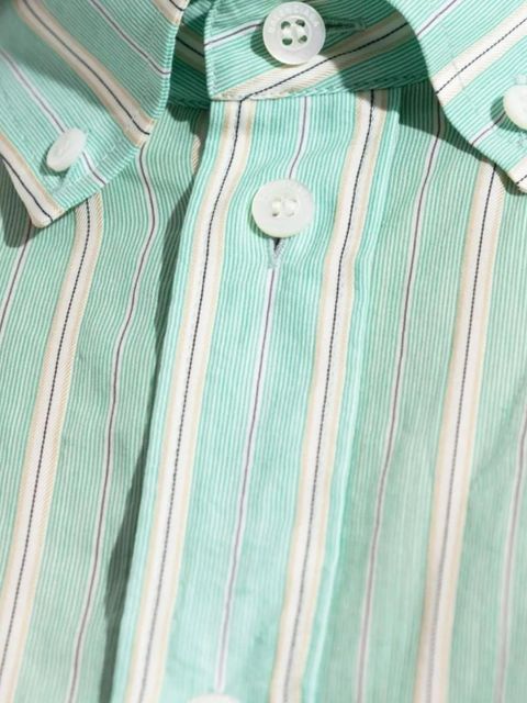 Balenciaga striped buttoned-up shirt - Green - zdjęcie produktu nr 2
