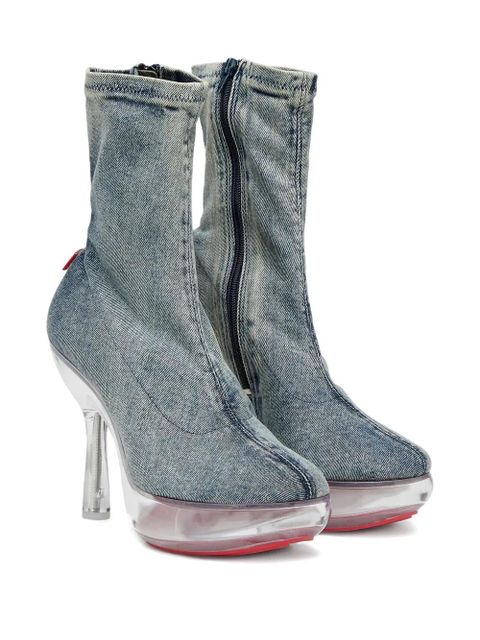 Diesel Lake denim platform boots - Blue - zdjęcie produktu nr 2