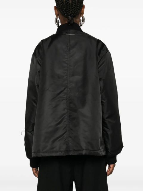 MM6 Maison Margiela signature single-stitch logo bomber jacket - Black
