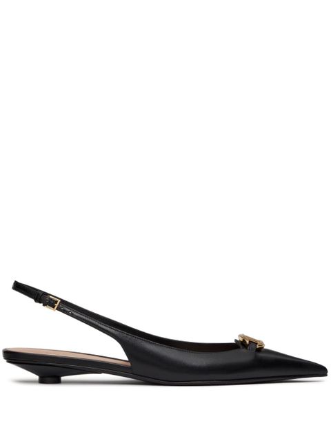 Valentino Garavani 20mm VLogo The Bold Edition slingback pumps - Black - zdjęcie produktu nr 1