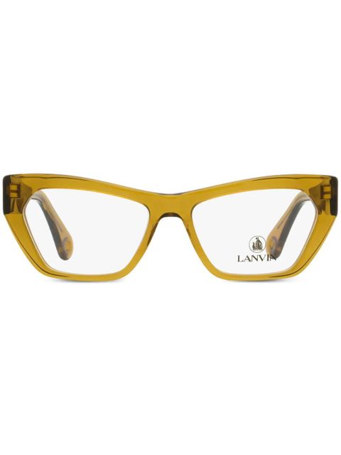 Lanvin rectangle-frame glasses - Yellow - zdjęcie produktu nr 1