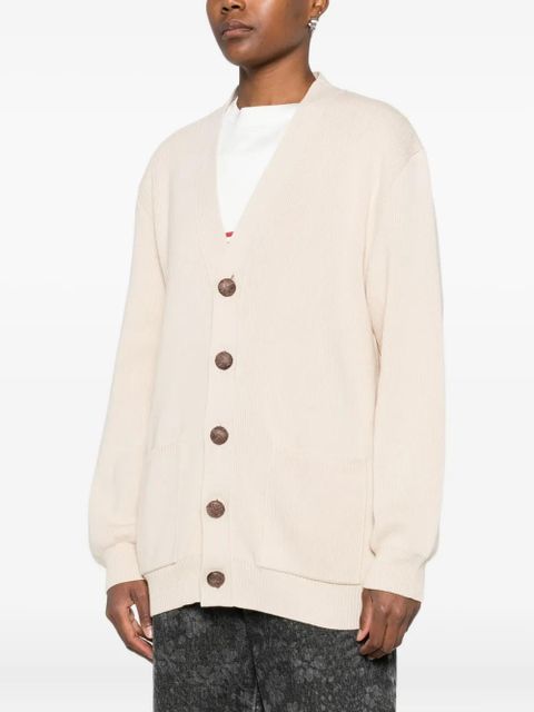 Golden Goose ribbed V-neck cardigan - Neutrals