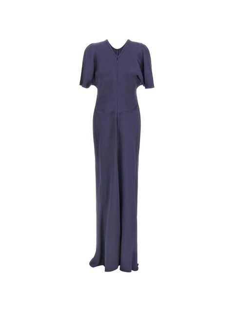 Victoria Beckham Isabella draped maxi dress - Blue - zdjęcie produktu nr 2