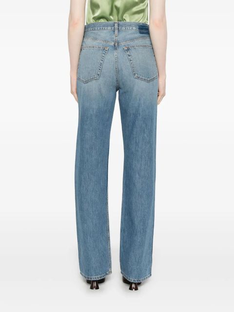 RE/DONE high-rise straight-leg jeans - Blue