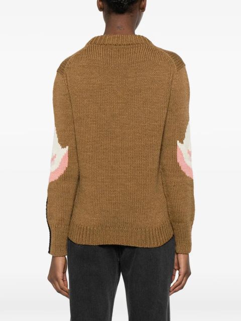 Chloé intarsia-knit sweater - Brown