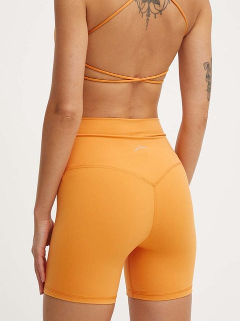 JOYINME szorty do jogi Movement kolor pomarańczowy gładkie high waist Szorty.Movement