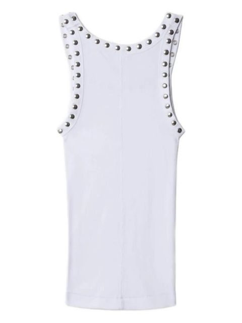 RE/DONE studded ribbed tank top - White - zdjęcie produktu nr 2