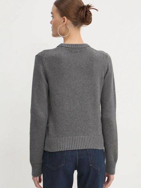 Guess Jeans sweter bawełniany kolor szary W4BR10 Z3HM1