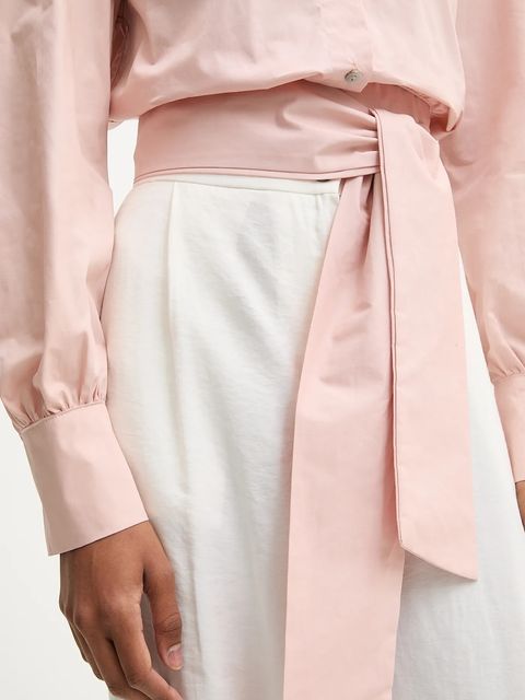 Answear.LAB koszula damska kolor różowy relaxed z kołnierzykiem klasycznym