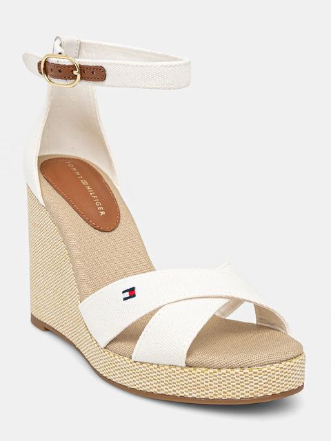 Tommy Hilfiger sandały FLAG HIGH WEDGE ESPAD CRISSCROSS - zdjęcie produktu nr 2