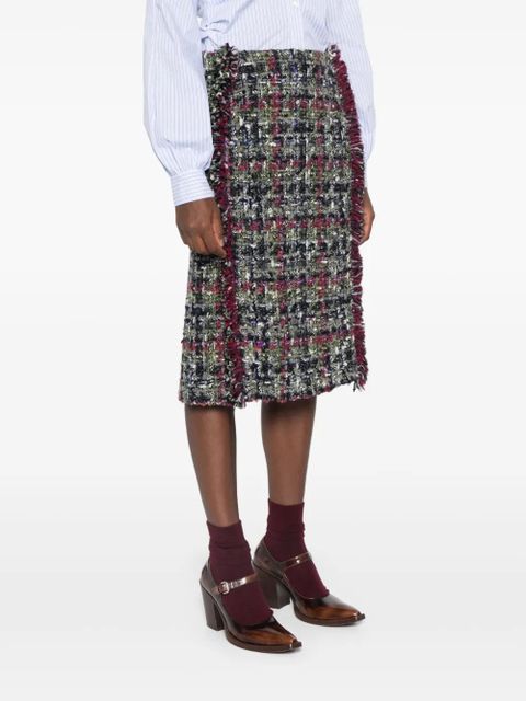 ETRO bouclé midi skirt - Grey