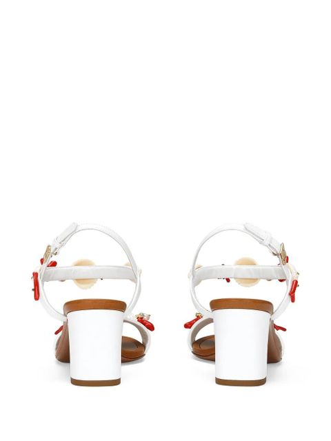 Dolce & Gabbana Keira 60mm shell-appliqué sandals - White - zdjęcie produktu nr 2