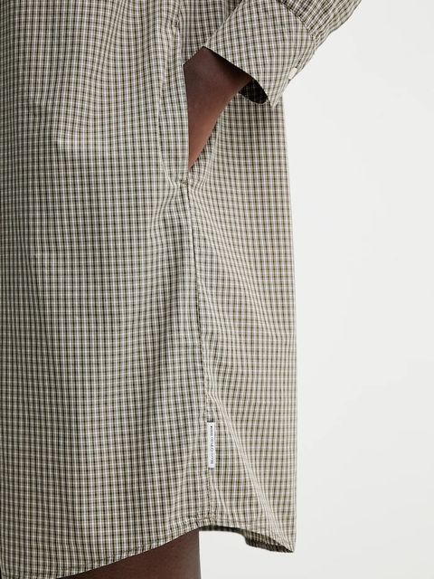 Marc O'Polo sukienka bawełniana kolor zielony mini oversize 5000007196