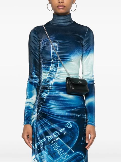 Vivienne Westwood small Orb-plaque leather shoulder bag - Black - zdjęcie produktu nr 2