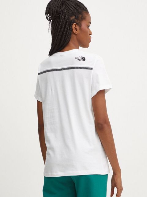 The North Face t-shirt bawełniany Zumu S/S Tee damski kolor biały NF0A87DJFN41
