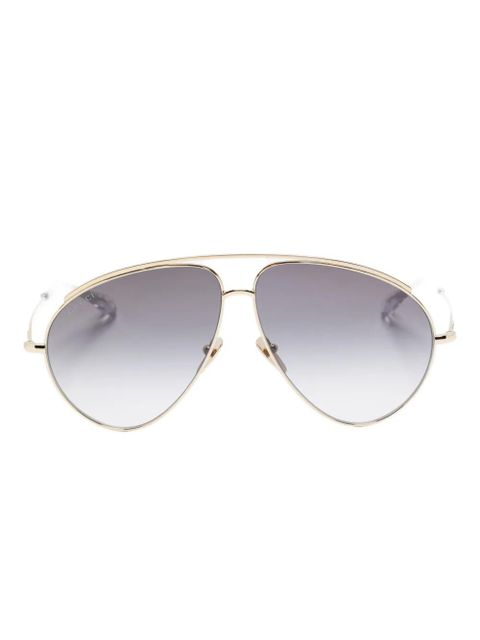 Gucci Eyewear pilot-frame sunglasses - Gold - zdjęcie produktu nr 1