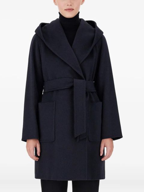 Max Mara Rialto hooded belted coat - Blue - zdjęcie produktu nr 2