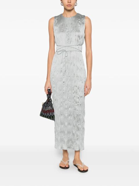 STAUD Mizu pleated dress - Green - zdjęcie produktu nr 2