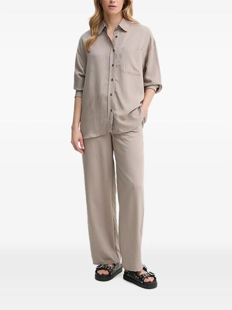 American Vintage drawstring-fastening pinstripe trousers - Neutrals - zdjęcie produktu nr 2