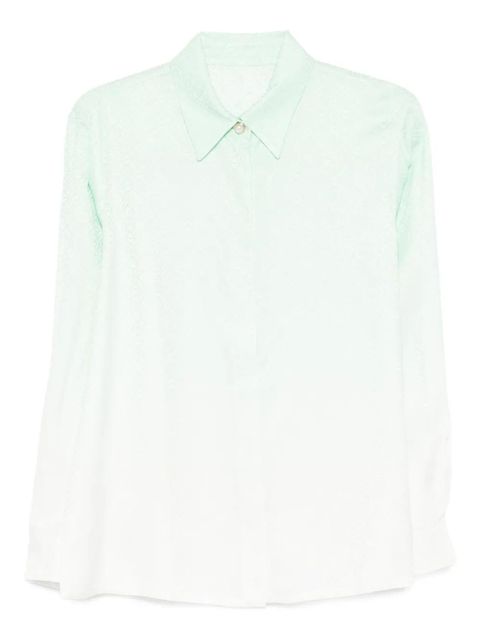 Casablanca gradient textured shirt - Green - zdjęcie produktu nr 1