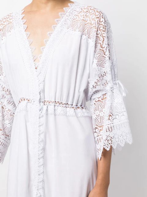 Charo Ruiz Ibiza Margherita lace-trim maxi dress - White