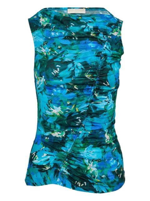 Ulla Johnson floral-print tank top - Blue - zdjęcie produktu nr 2