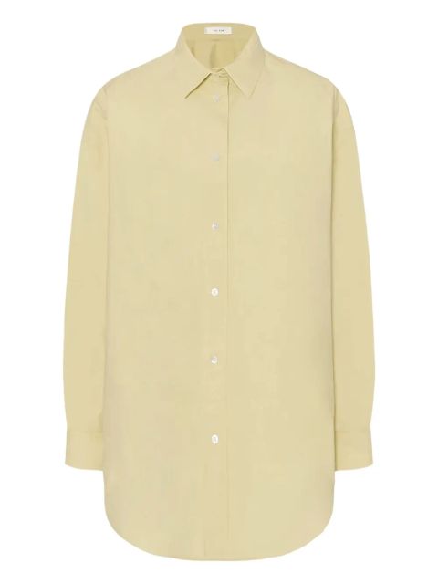 The Row Millerina long-sleeve button-up shirt - Yellow