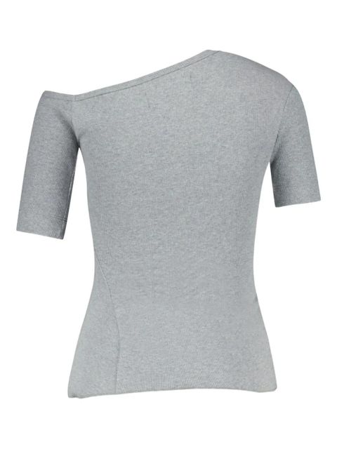 Vivienne Westwood asymmetrical-ribbed T-shirt - Grey - zdjęcie produktu nr 2