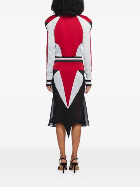 Off-White Track Star midi skirt - Red