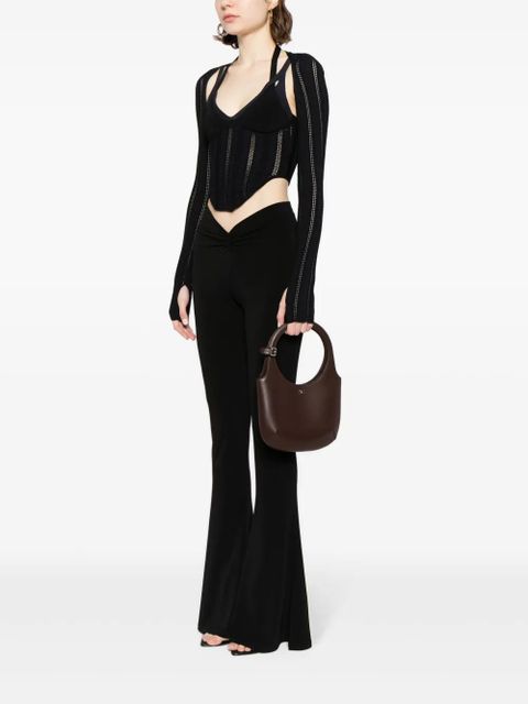 Courrèges Holy leather tote bag - Brown - zdjęcie produktu nr 2