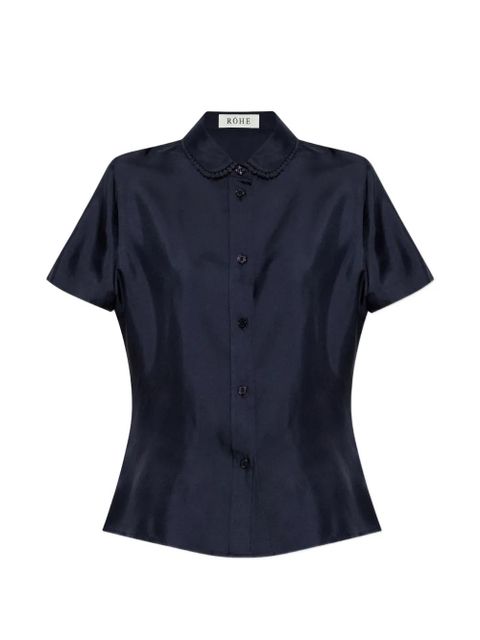 Róhe silk shirt - Blue - zdjęcie produktu nr 1
