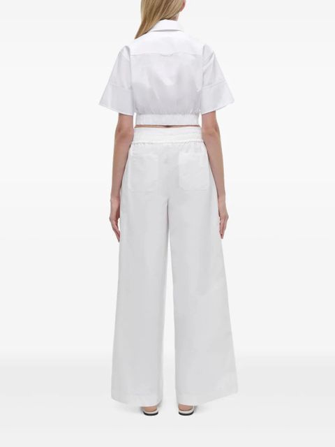 Simkhai Olly double-waistband trousers - White