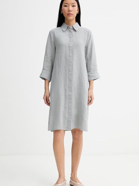 Marc O'Polo sukienka koszulowa lniana - zdjęcie produktu nr 1