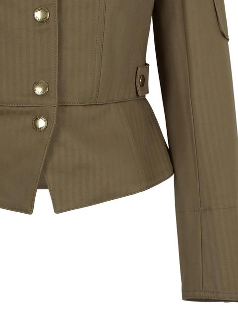 Alexander McQueen buttoned-up peplum jacket - Brown - zdjęcie produktu nr 1