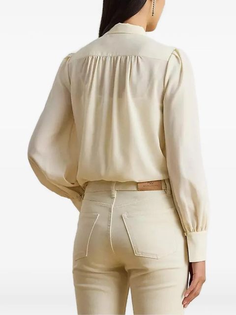 Lauren Ralph Lauren tie-neck blouse - Neutrals