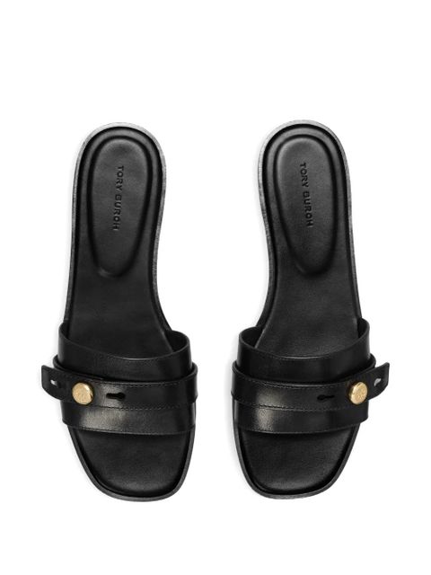 Tory Burch Romy button slide slide - Black