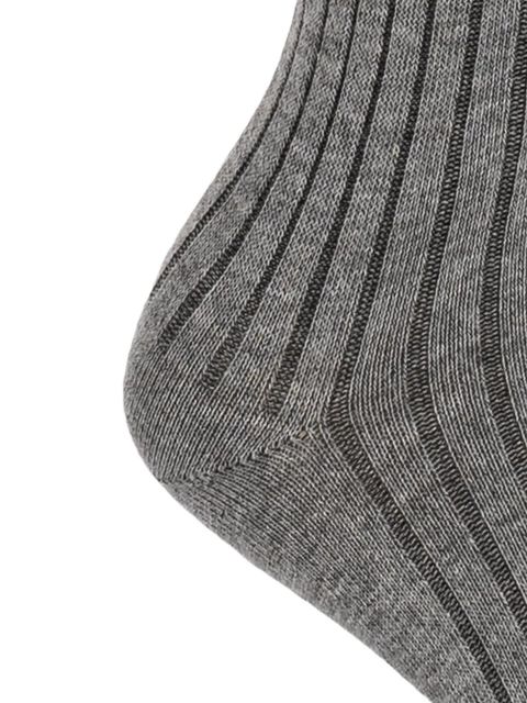 The Attico ribbed knee-high socks - Grey