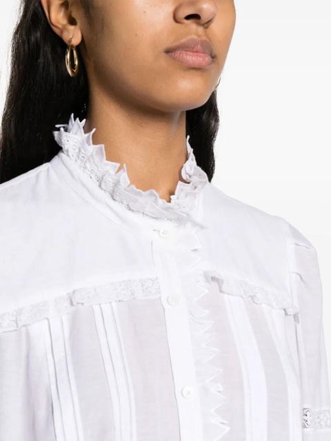 Zadig&Voltaire Trevy pintuck-detailing shirt - White