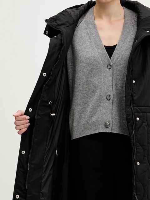 Sisley parka kolor czarny zimowa 2IRZLN063 - zdjęcie produktu nr 2