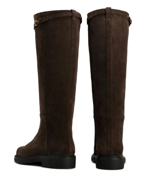 Tod's suede knee-high boots - Brown - zdjęcie produktu nr 2