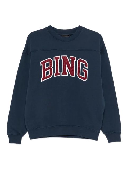 ANINE BING Trenton logo blue sweatshirt - zdjęcie produktu nr 1
