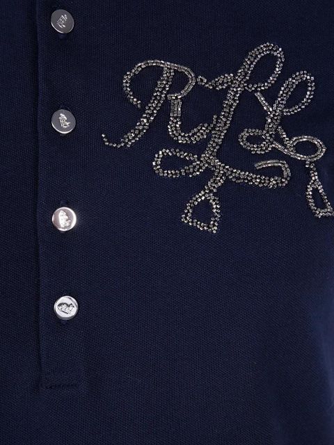 Lauren Ralph Lauren logo-embroidered polo top - Blue