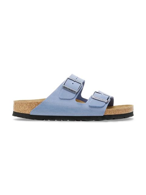 Birkenstock klapki skórzane Arizona damskie kolor niebieski 1030864 - zdjęcie produktu nr 1