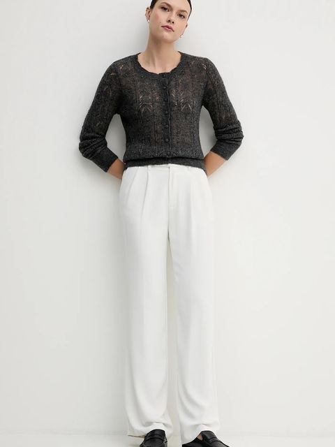 Hoss Intropia kardigan z dodatkiem wełny damski kolor szary lekki 6312167 - zdjęcie produktu nr 2