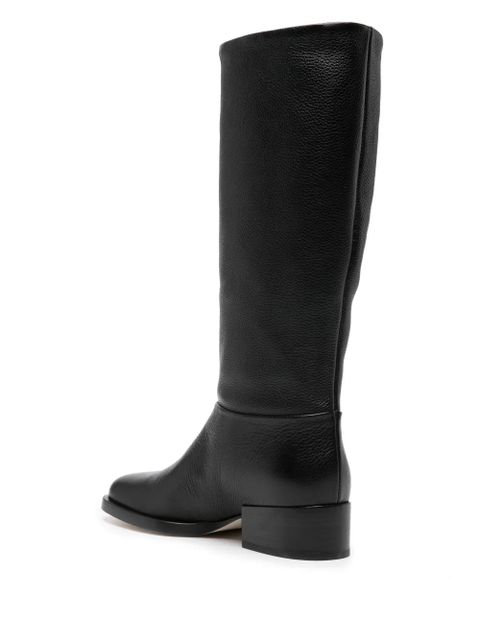 Dear Frances smooth-grain leather boots - Black