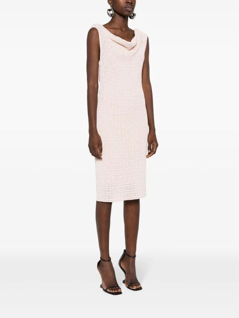 Givenchy 4G-patterned midi dress - Pink