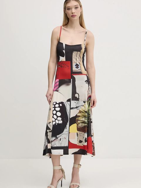 Desigual sukienka NEWSPAPER COLL - zdjęcie produktu nr 1